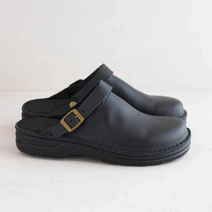 Men's Slip On Leather Clogs
