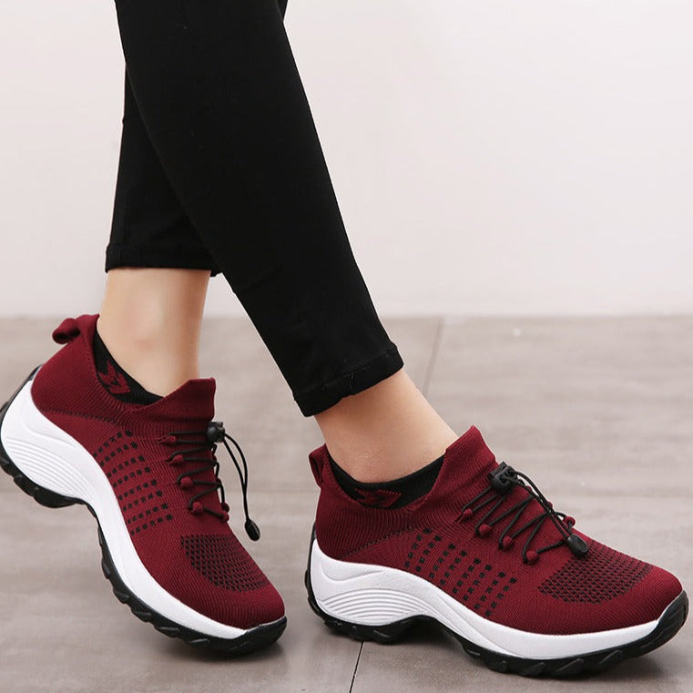 Orthopedic Arch Support Shoes - Red