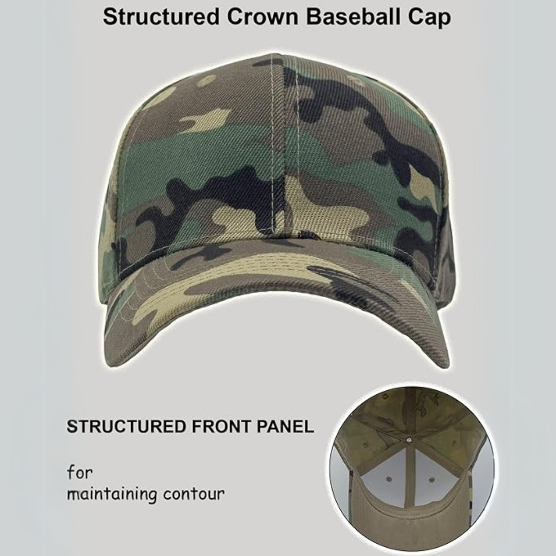 Cotton Twill Baseball Cap with Curved Brim