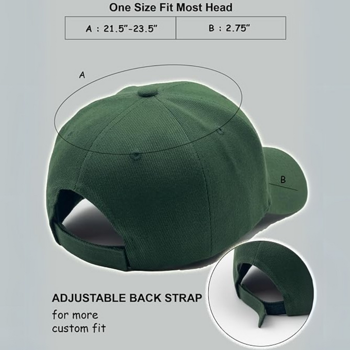Cotton Twill Baseball Cap with Curved Brim