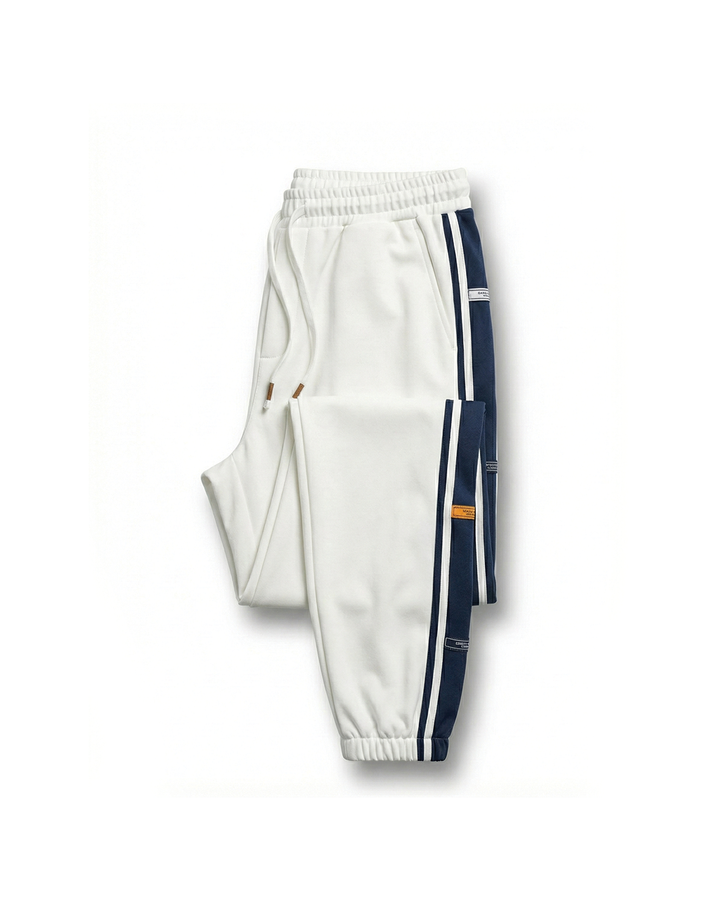 Men's Jogger Sweatpants with Side Stripe Drawstring Waist