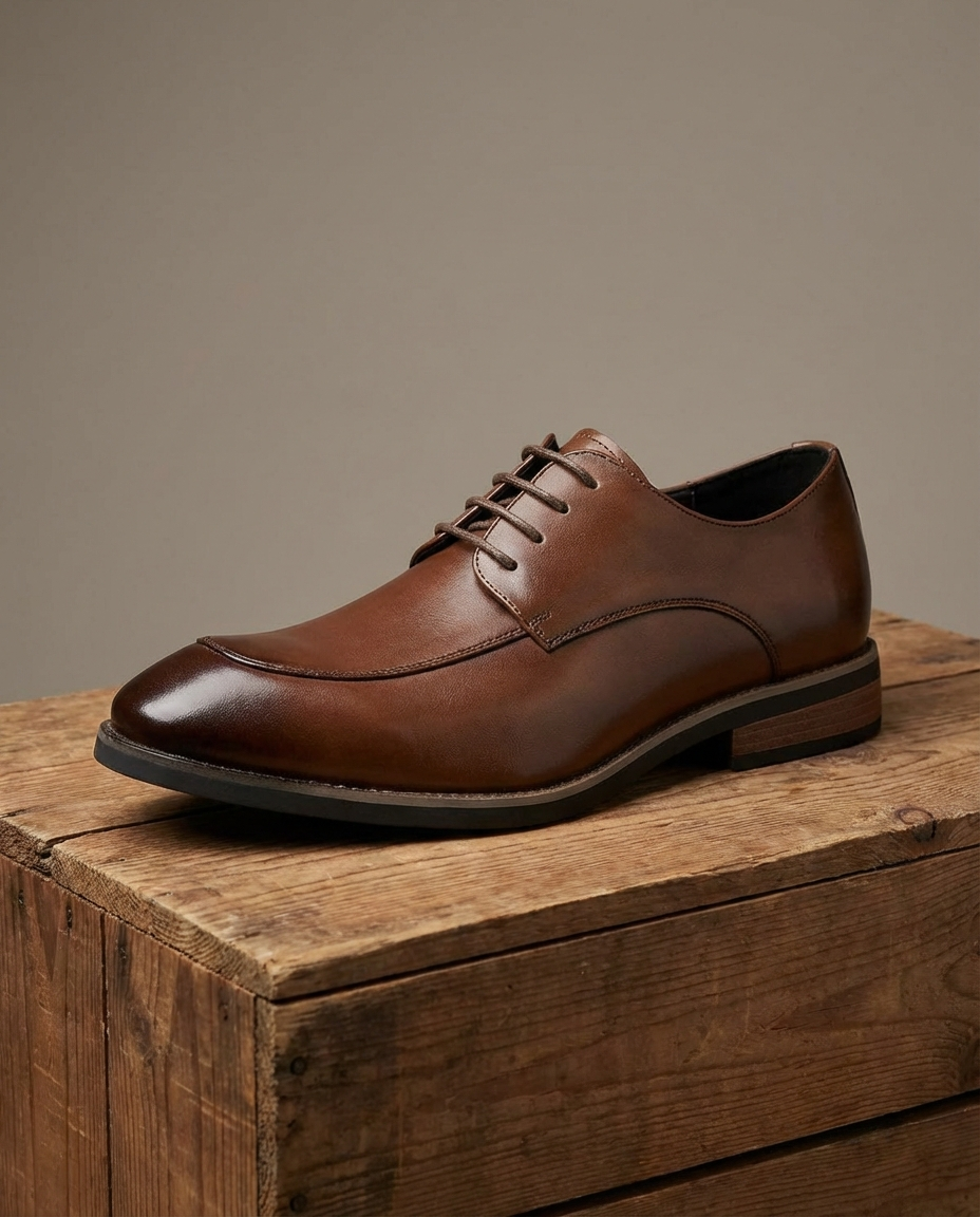 Men's Leather Derby Dress Shoes