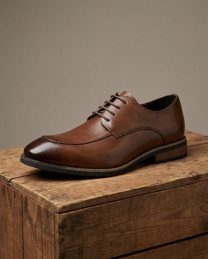 Men's Leather Derby Dress Shoes
