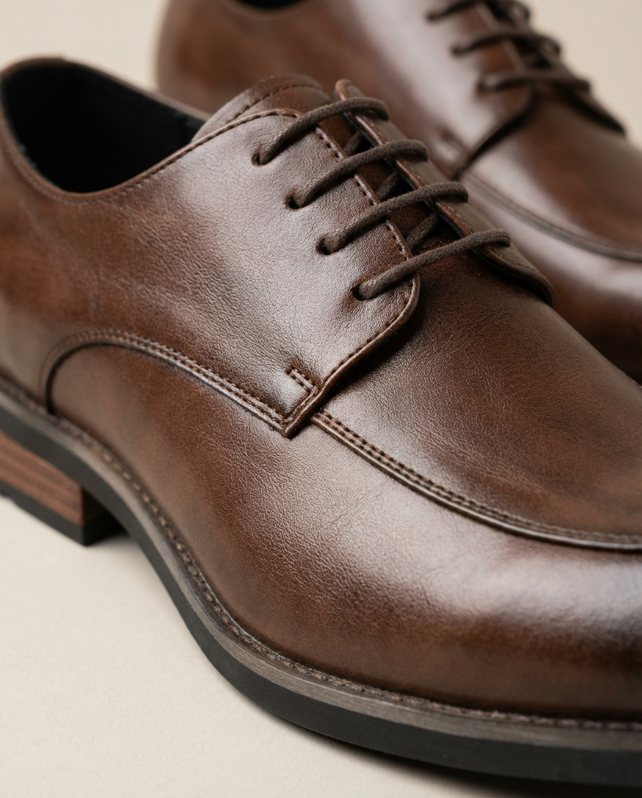 Men's Leather Derby Dress Shoes