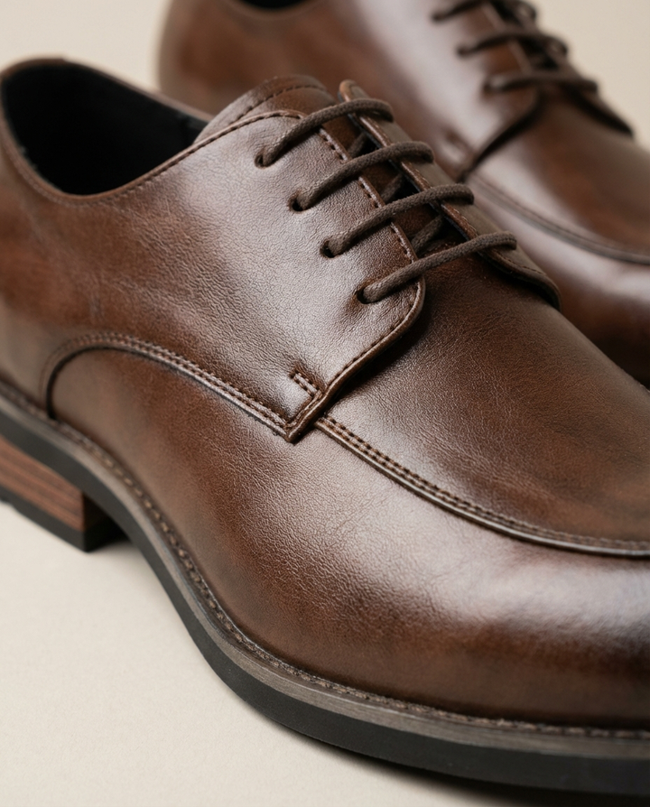 Men's Leather Derby Dress Shoes