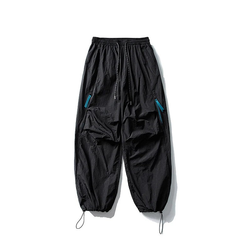 Men's Wide Leg Hiking Pants with Zip Pockets