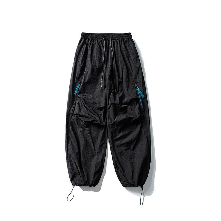 Men's Wide Leg Hiking Pants with Zip Pockets