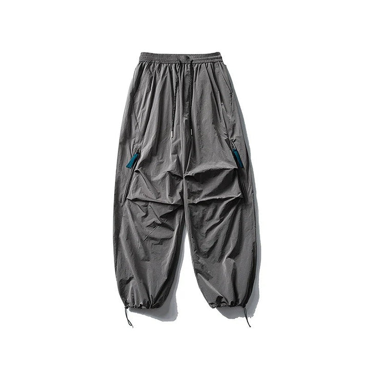 Men's Wide Leg Hiking Pants with Zip Pockets