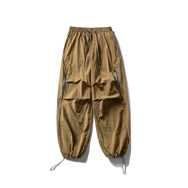 Men's Wide Leg Hiking Pants with Zip Pockets