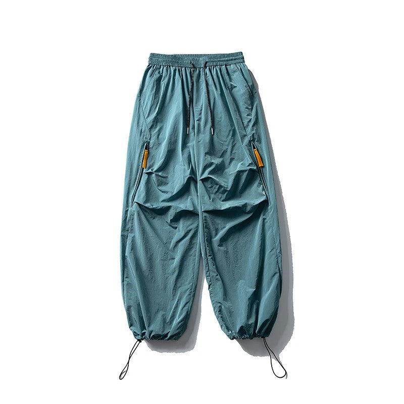 Men's Wide Leg Hiking Pants with Zip Pockets