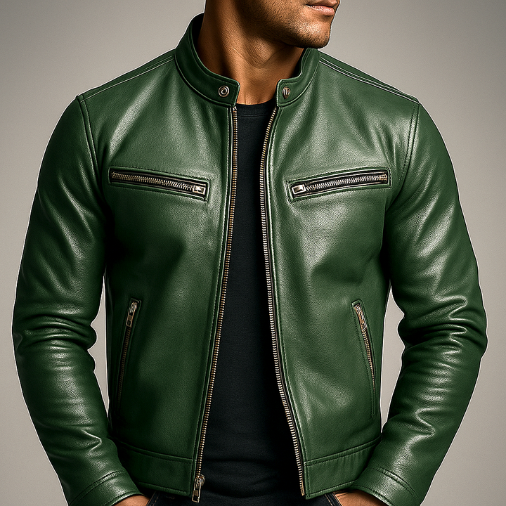 Classic Leather Biker Jacket