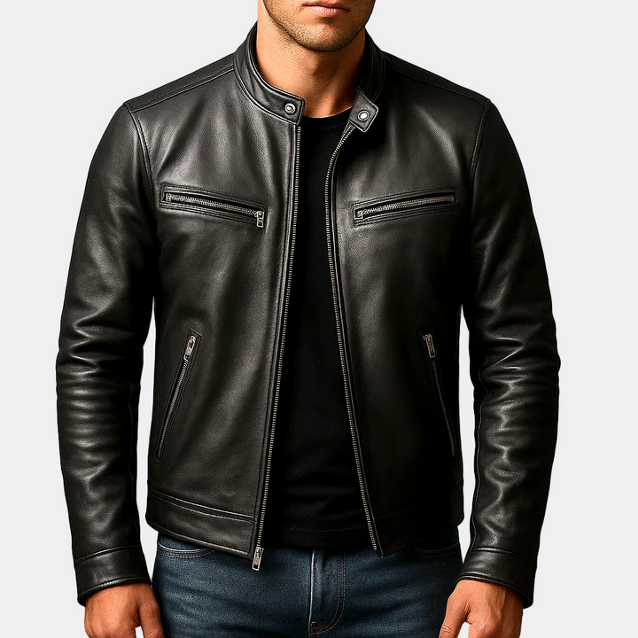 Classic Leather Biker Jacket
