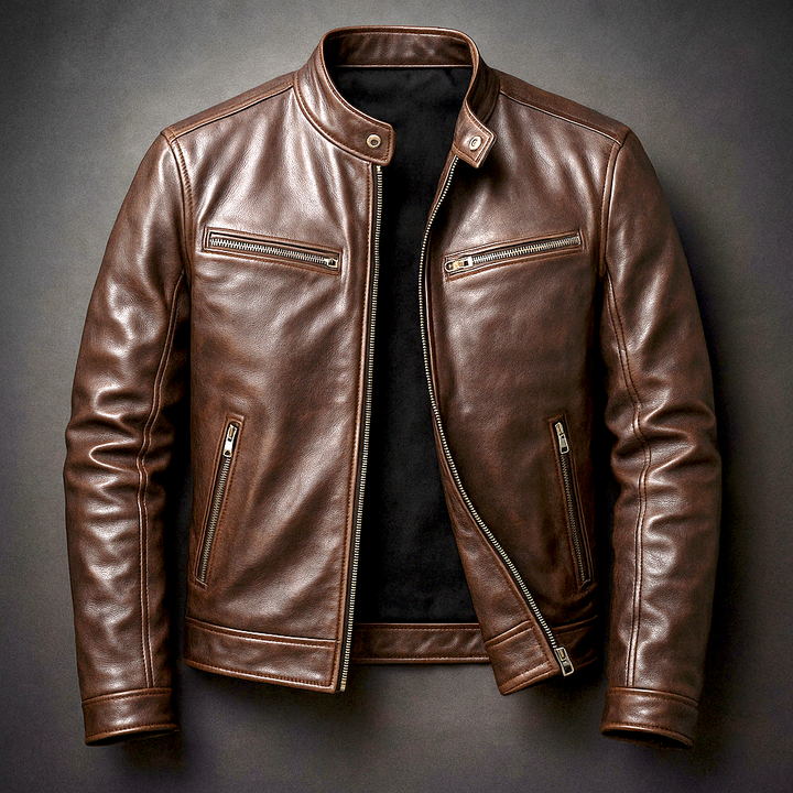 Classic Leather Biker Jacket