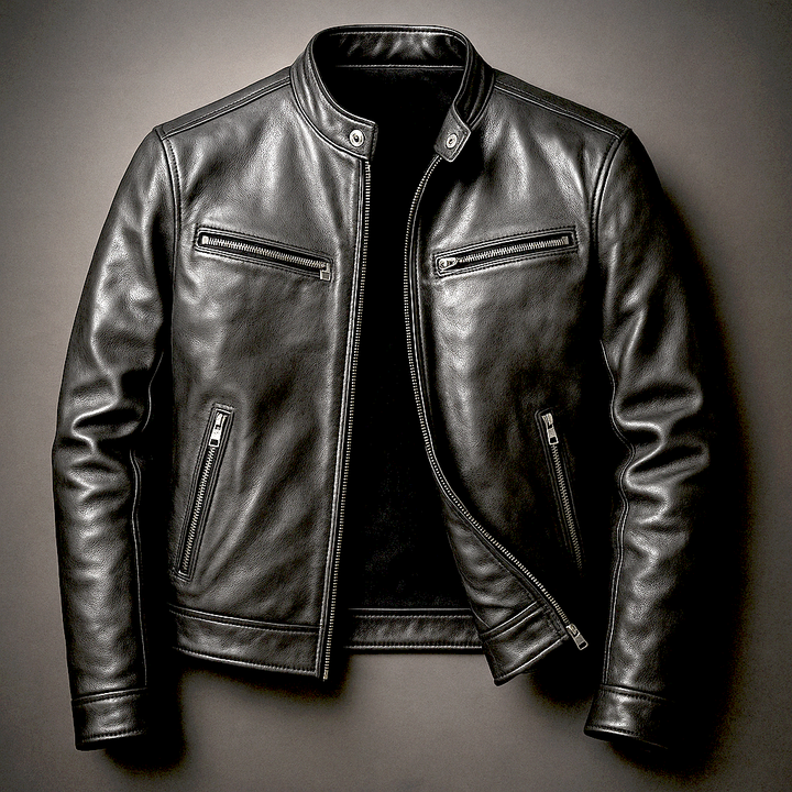 Classic Leather Biker Jacket